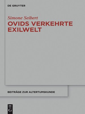 cover image of Ovids verkehrte Exilwelt